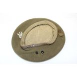Scarce Second World War Polish infantry beret stamped with broad arrow and Kangol Wear Limited 1945