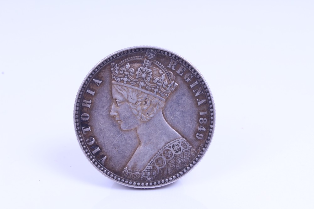 G.B. mixed silver coinage - Victoria - to include Crowns J.H. 1889. F, O.H. 1895 LVIII. - Image 2 of 4