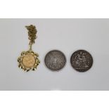 World - mixed coins - to include G.B. Edward VII gold Sovereign 1906.