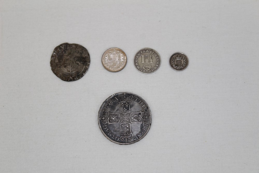 G.B. mixed silver coinage - to include Anne Half Crown 1703 VIGO. N.B.