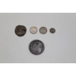 G.B. mixed silver coinage - to include Anne Half Crown 1703 VIGO. N.B.