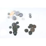 Ancients - to include Roman Alexandrian AE coins (x 10). Poor - F, Byzantine AE coins (x 6).