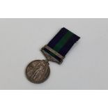 Elizabeth II General Service medal with one clasp - Malaya, named to 23615141 PTE. A. J. King. S.E.