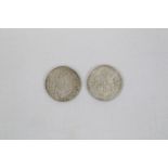 G.B. Edward VII Half Crowns 1906. GVF and 1907.