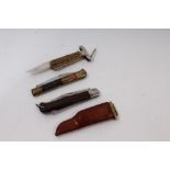 Four vintage lock knives - German,
