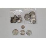 G.B. mixed silver coinage - to include pre-1947 (estimated face value £1.