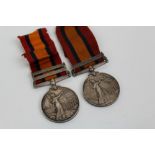 Interesting - believed family pair of Queens South Africa medals to officers - comprising Queens