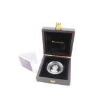 Gibraltar - Westminster Platinum Proof £5 coin commemorating Queen Elizabeth II 80th Birthday -