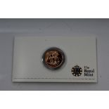 G.B. The Royal Mint Bullion Sovereign 2010, with certificate.