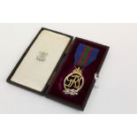 George VI Royal Naval Volunteer Reserve decoration - in original Royal Mint box of issue