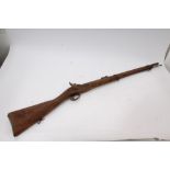 Victorian trade percussion Enfield-type two-band musket with Tower lock, dated 1857,