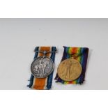 First World War pair - comprising War and Victory medals, named to 117928 GNR. H. V. Frost R.