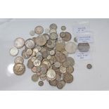 World - mixed 19th - 20th century silver coinage - to include U.S. Half Dime 1871.