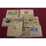 Group of reproduction gun maker's labels - including Williams & Powell,