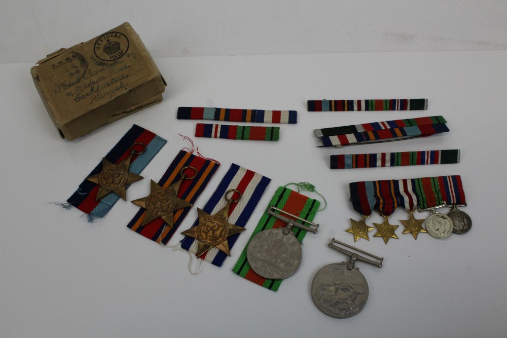 Second World War Naval group medals in box of issue, named to Lt. CDr.