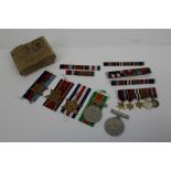 Second World War Naval group medals in box of issue, named to Lt. CDr.