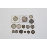 G.B. Victoria & Edward VII mixed silver coins - to include Florins 1849 'Godless'.