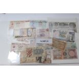 World - mixed banknotes - to include U.S.