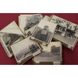 Large group of Second World War photographs of anti-aircraft defences at Manor Way, Victoria Dock,