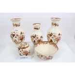 Selection of Masons Brown Velvet china - including pair of vases, jugs, bowl,
