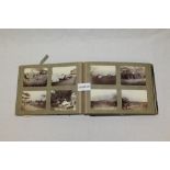 Edwardian photographs in three albums - lots of identification on the pages or on back of