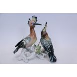 Karl Ens porcelain Hoopoe group,