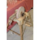 Mower blade-sharpening stand,