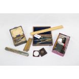 Antique draughtsman's tools and sundry other items