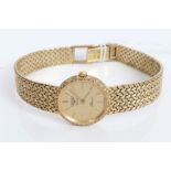 Ladies' Longines Quartz 'Presence' gold (9ct) wristwatch,