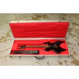 BC Rich Warbeast 1 electric guitar and strap with metal flight case