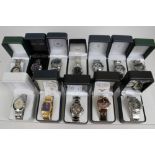 Group of twelve gentlemen's commemorative / souvenir wristwatches in boxes - including Pride of