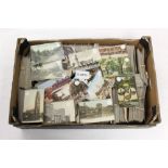 Postcards - loose collection in three boxes, sorted into English counties - topography,