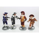 Four Royal Doulton limited edition figures - D'artagnan HN4417, Porthos HN4416,