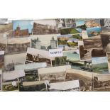 Postcards - loose selection of Scottish, Welsh and Irish cards, sorted into counties - topography,