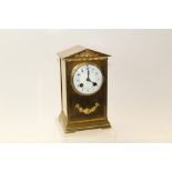 19th century mantel clock with French eight day movement striking on a gong, signed - R. & Co.