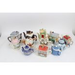 Collection of novelty teapots - including Sadler (12)