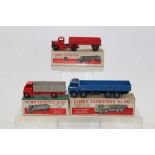 Dinky Foden Diesel 8-Wheel Wagon no. 501, Guy 4-Ton Lorry no. 511, Bedford Articulated Lorry no.