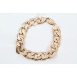 Gold (9ct) flat curb link bracelet CONDITION REPORT Total gross weight approximately