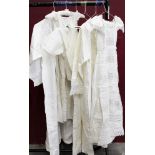 Ladies' Victorian and later items - including two cream silk chemises with lace and ribbons,