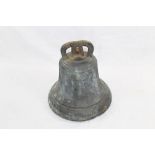 Antique brass ships' bell,