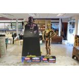 Film Memorabilia - display standee with C-3PO and Darth Vader - Star Wars and Walkers Crisps (late