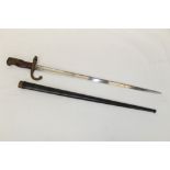 French 1874 pattern Gras bayonet,