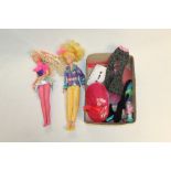 Dolls - two Jem teenage dolls with a selection of clothing (qty)