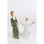 Two Royal Doulton figures - His Holiness Pope John Paul II HN2888 and A La Mode HN2544