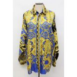 Gentlemen's Gianni Versace silk shirt in baroque design - made in Italy