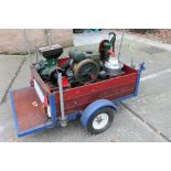 Ruston Hornsby 1.5 HP Class P.B. Hopper cooled petrol stationary engine, no.