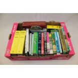 Books - selection of cricket related books - including Wisdens (1 box)