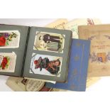 Postcards and cigarette cards - postcards include greetings, children's, G.B.