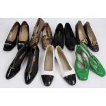 Selection of vintage shoes - including Salvatore Ferragamo, D'Anna Fratelli, Raimon De Vere,