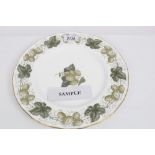 Royal Worcester 'The Worcester Hop' part dinner service (43 pieces)